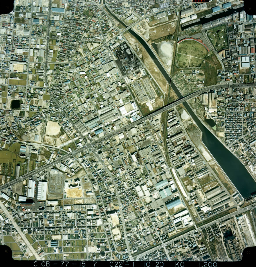 港区 昔の名古屋市航空写真 港区 昔の名古屋市航空写真