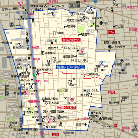 名古屋 市 瑞穂 区 ハザード マップ