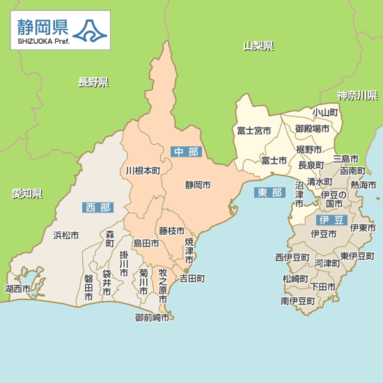 静岡県学区地図